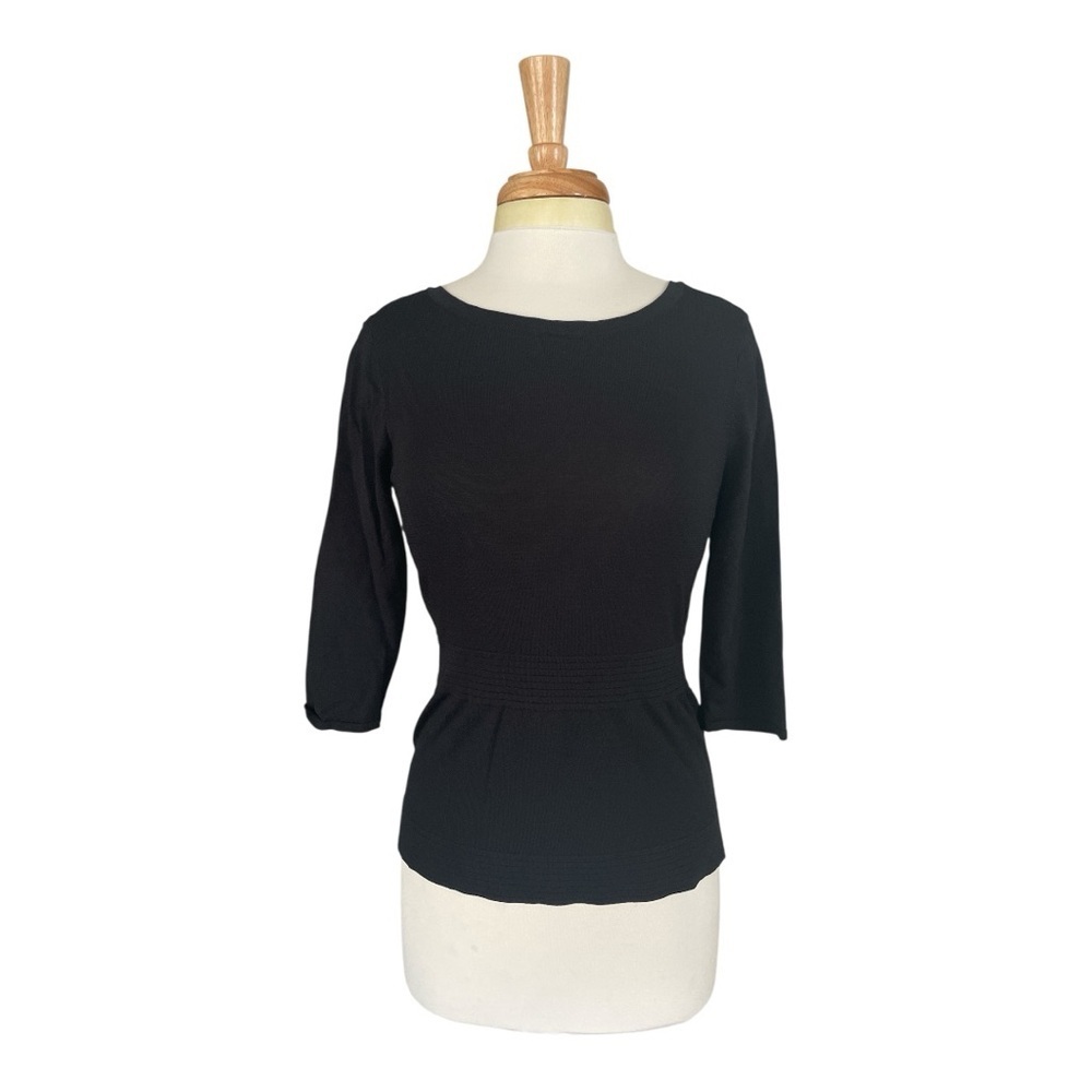 White House Black Market Elegant Black Top